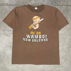 Elmer Fudd Wambo Looney Tunes Vintage 80s New Orleans Single Stitch Shirt